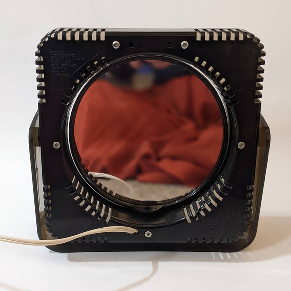 Vintage 1980's Conair Light Up Vanity 2-Way Mirror Brown and Cream - Picture 4 of 10